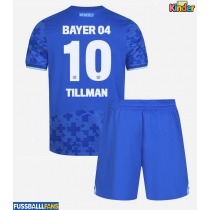 Bayer Leverkusen Malik Tillman #10 3rd trikot Kinder 2025-26 Kurzarm (+ Kurze Hosen)